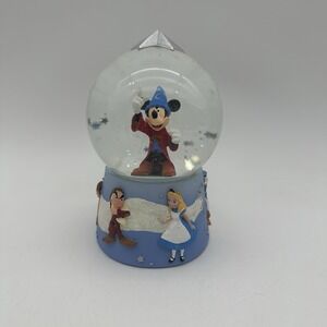 Disney Store Mickey Mouse Snow Globe Sorcerer's Apprentice Fantasia 5" Chareters